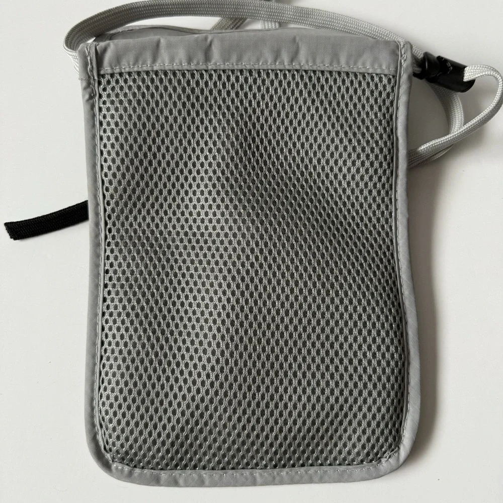 Venture 4th Slim Passport Holder Neck Wallet Pouch RFID Blocking‎ Gray New